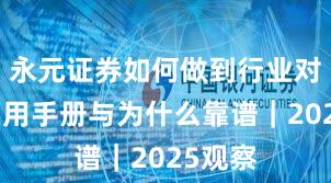 永元证券如何做到行业对比？实用手册与为什么靠谱｜2025观察