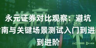 永元证券对比观察：避坑指南与关键场景测试入门到进阶