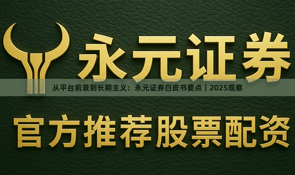 从平台前景到长期主义：永元证券白皮书要点｜2025观察