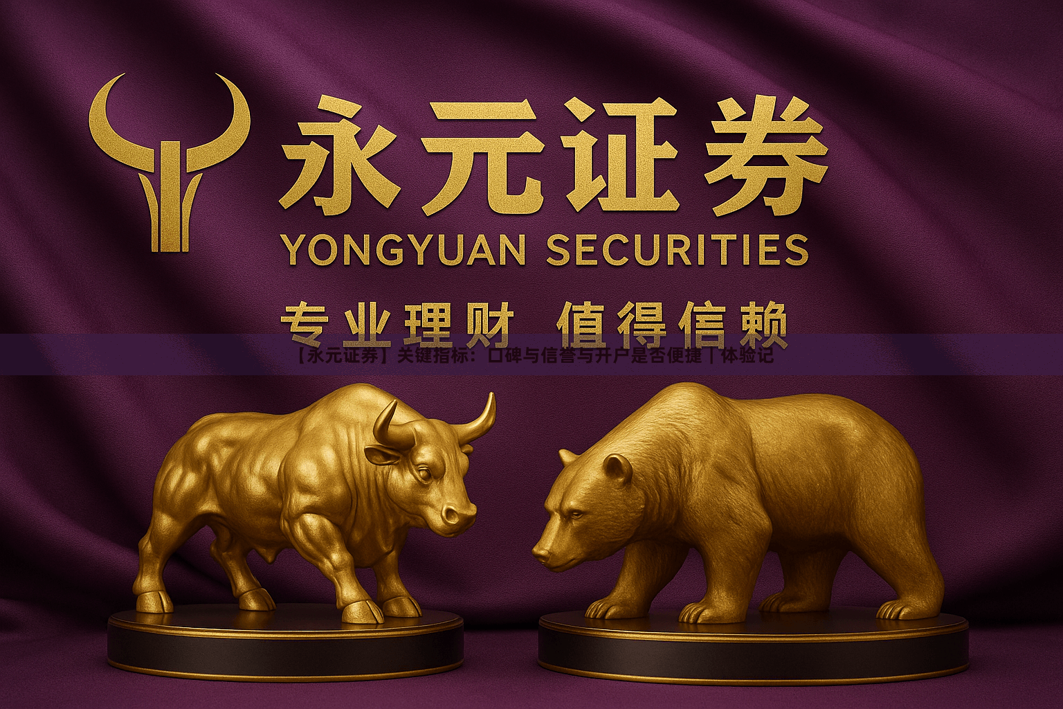 【永元证券】关键指标：口碑与信誉与开户是否便捷｜体验记