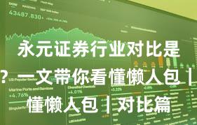 永元证券行业对比是否可靠？一文带你看懂懒人包｜对比篇